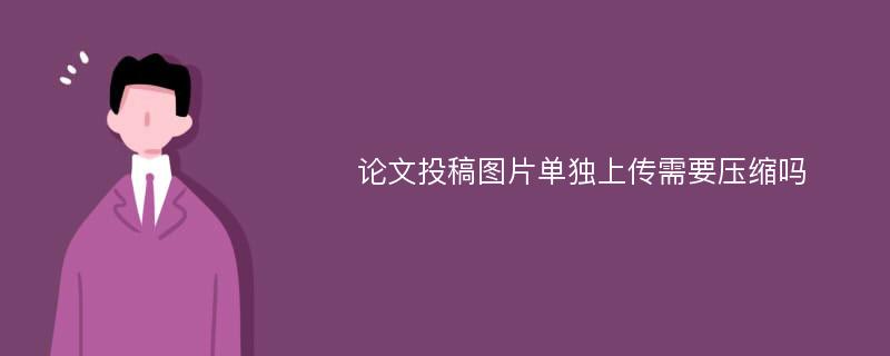 论文投稿图片单独上传需要压缩吗