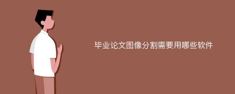 毕业论文图像分割需要用哪些软件